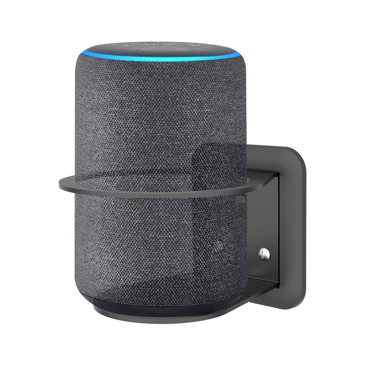 Wall Mount Shelf Hanger Holder Stand for Ech (2nd / 3rd Generation) Ech Plus (2nd Generation) and Google Home- A Space-Saving Solution - Black