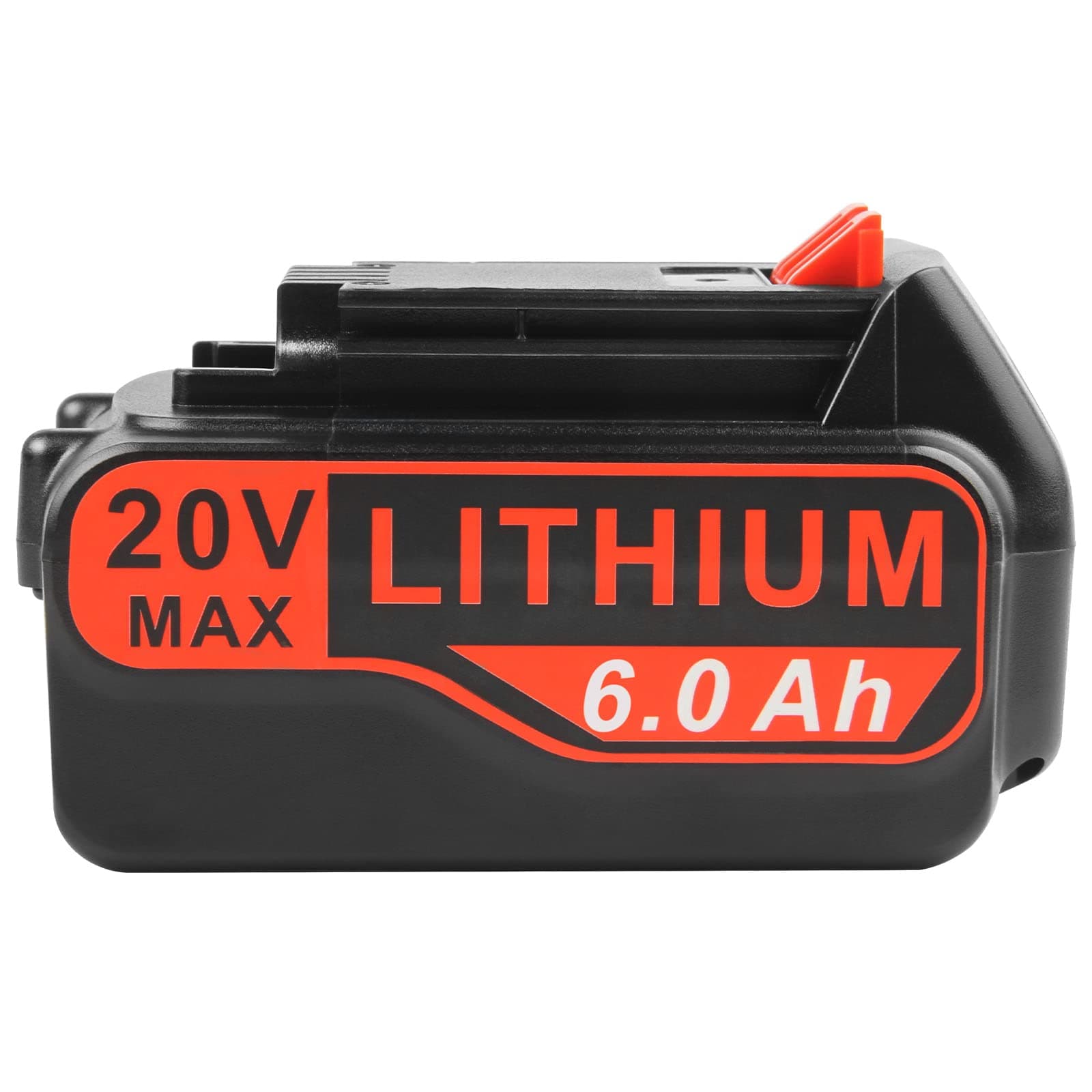 Futurebatt [1Pack 6.0Ah HIGH Output Long-Lasting 20V Lithium Battery for Black and Decker 20 Volt LB20 LBX20 LBXR20 LBXR20B LBXR2020 LBX4020 LB2X4020 LST220 Tool Battery