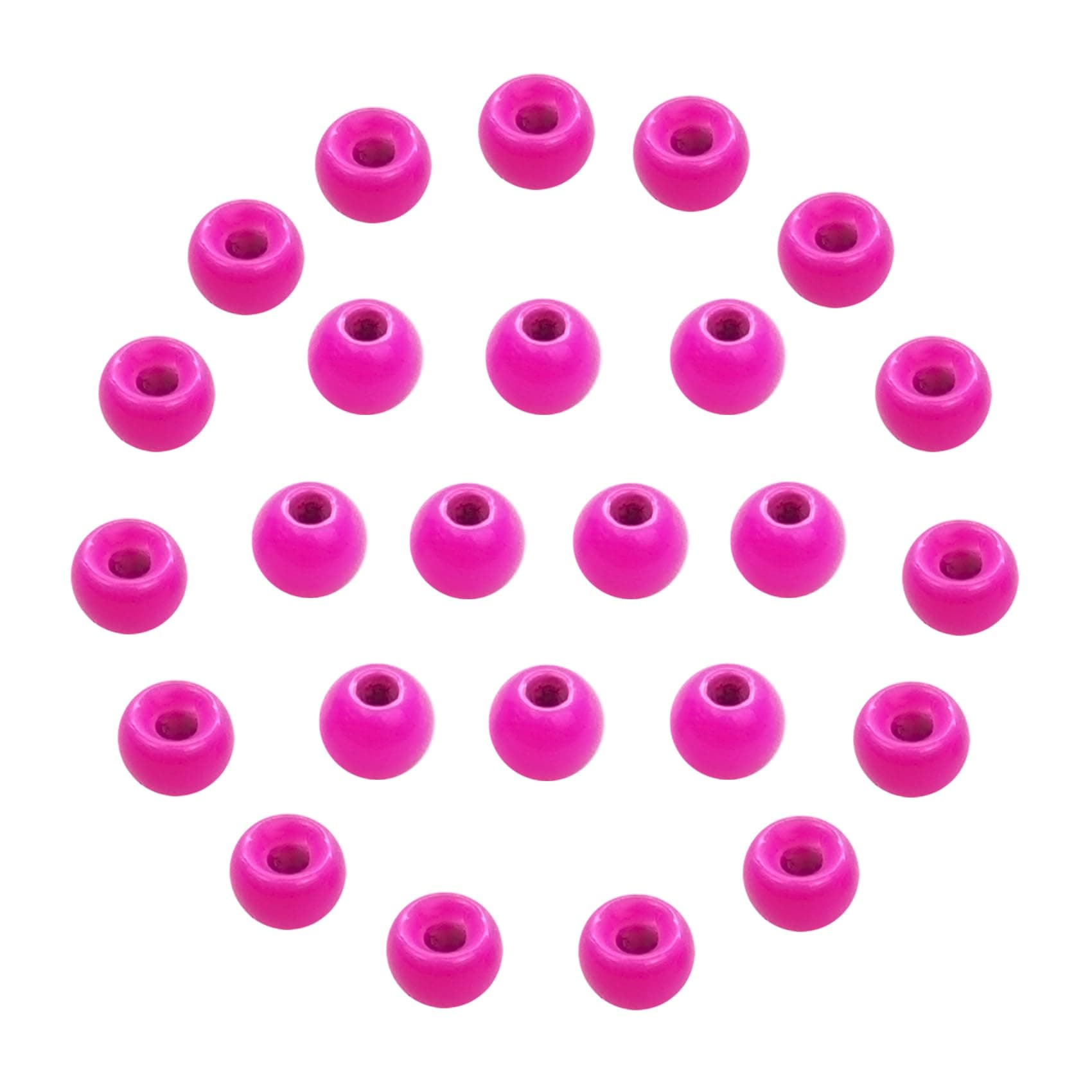 EUPHENG Fly Tying Beads 25 PC Tungsten Fly Tying Beads Head for Nymph Fishing Materials 12 Colors / 5 Sizes