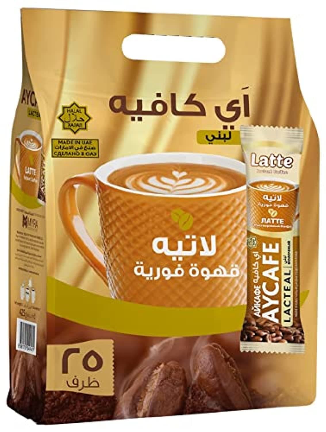 Aycafe Latte Instant Coffee Pouch, 25 Sachet