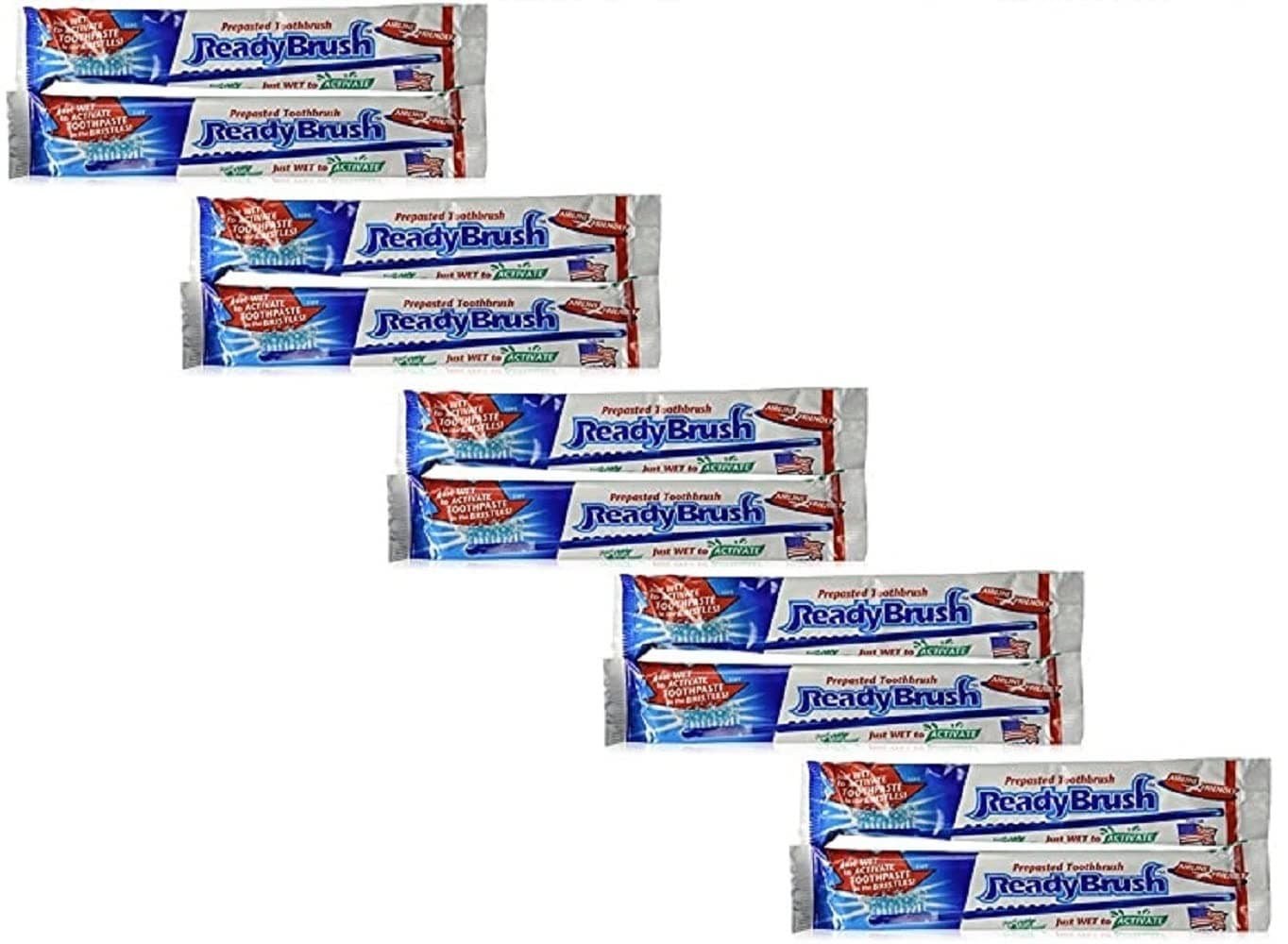 Ready Brush Prepasted Disposable Toothbrush 10 count