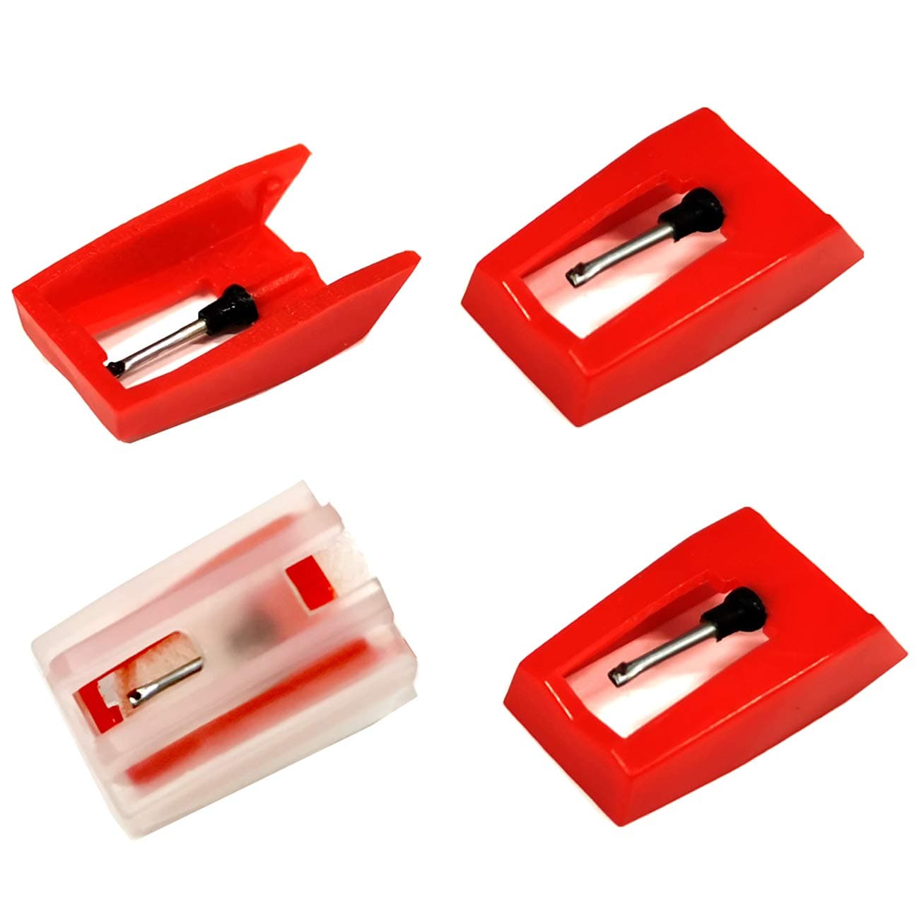 Bestdealing 4 Pack Record Player Needle Crosley Universal Diamond Stylus Tip Replacement for Power Play LP ION iCT09RS Quick Play LP Quick Play Flash Contour LP Vertical Vinyl Archive LP Pin Repair