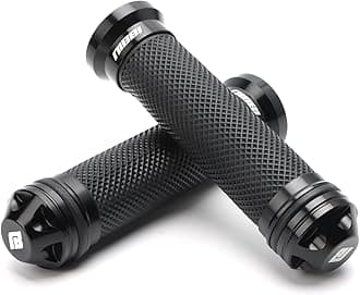 Motorcycle Hand Grips, Racing CNC Aluminum & Soft Rubber Handlebar,7/8" Handle Grips for ATV GY6 Scooter
