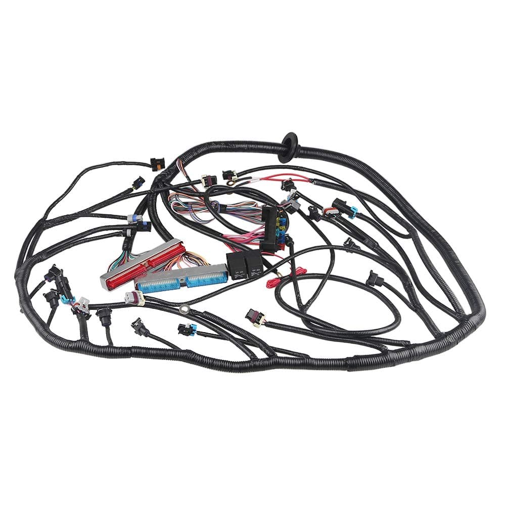 T56 Standalone Engine Wiring Harness, Fit for DBC LS1 Engines 4.8 5.3 6.0 EV1 Injector Plug 3 Pin Maf 1997 1998 1999 2000 2001 2002 2003 2004 2005 2006, Non-Electronic Transmission