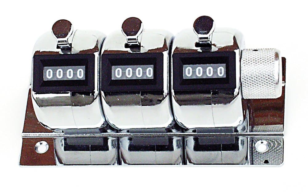 Keson KDT3M Multi-Counter Tally Meter, 3 Piece