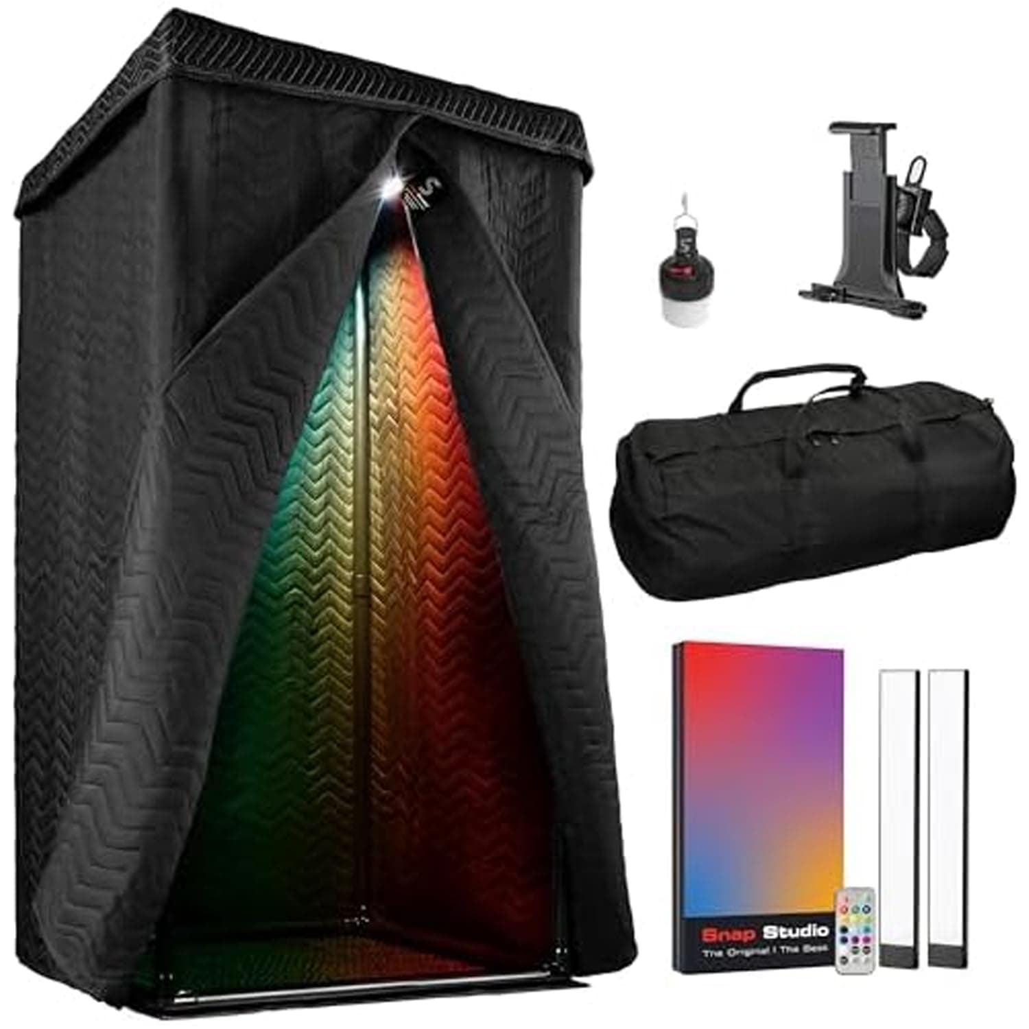 'Snap Studio' XL Portable Recording Booth | '#1 Vocal Booth' Rolling Stone | Record Crisp Dry Echo-Free Vocals at Home or On-The-Road | The Original & Best Studio Booth, Trusted By Singers & Voiceover