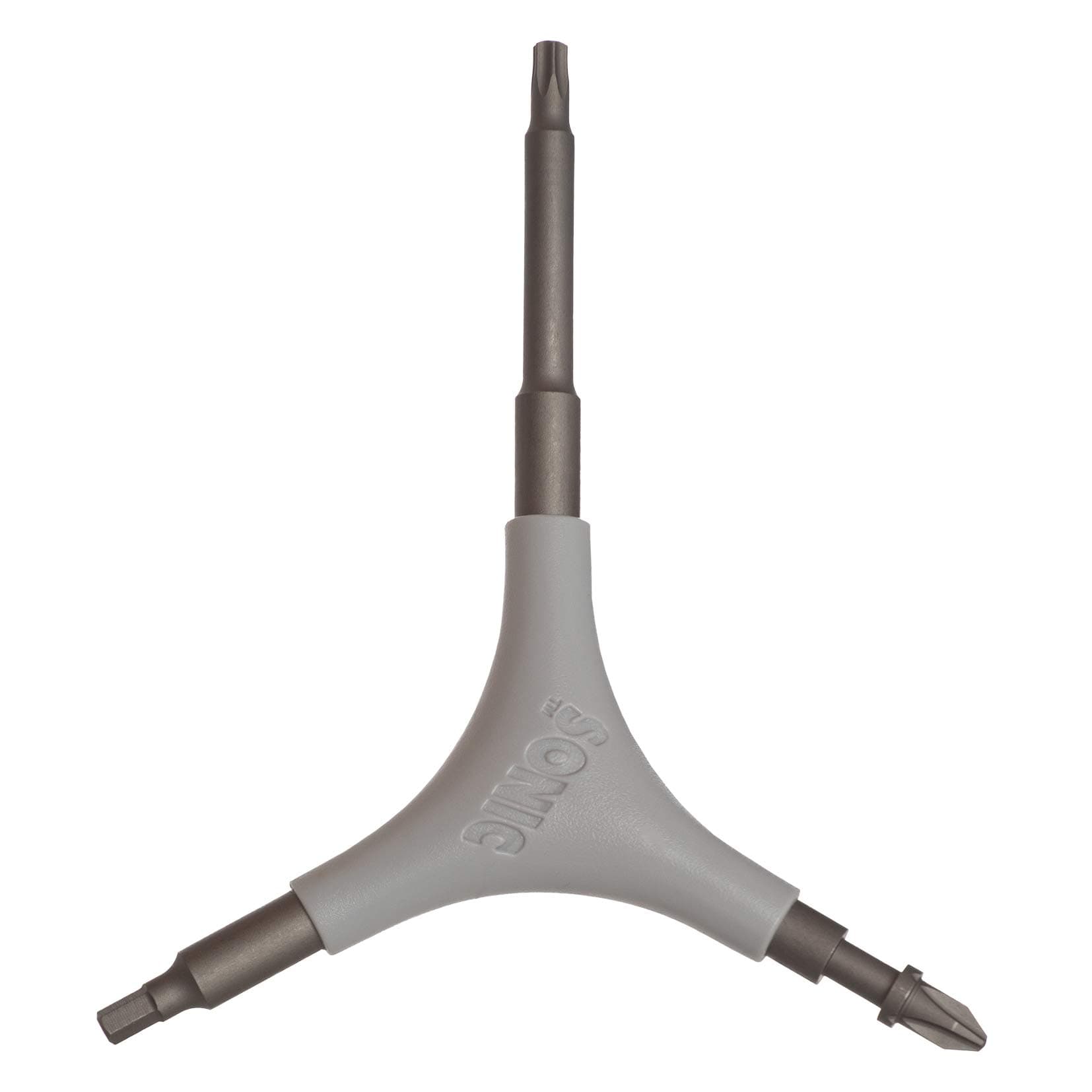 SONIC Pro Inline Skate Tool + T, Long T25 Torx for Powerslide triskate frame mounting bolts, 7 Tools, Rotate wheels, Remove bearings, Designed in USA