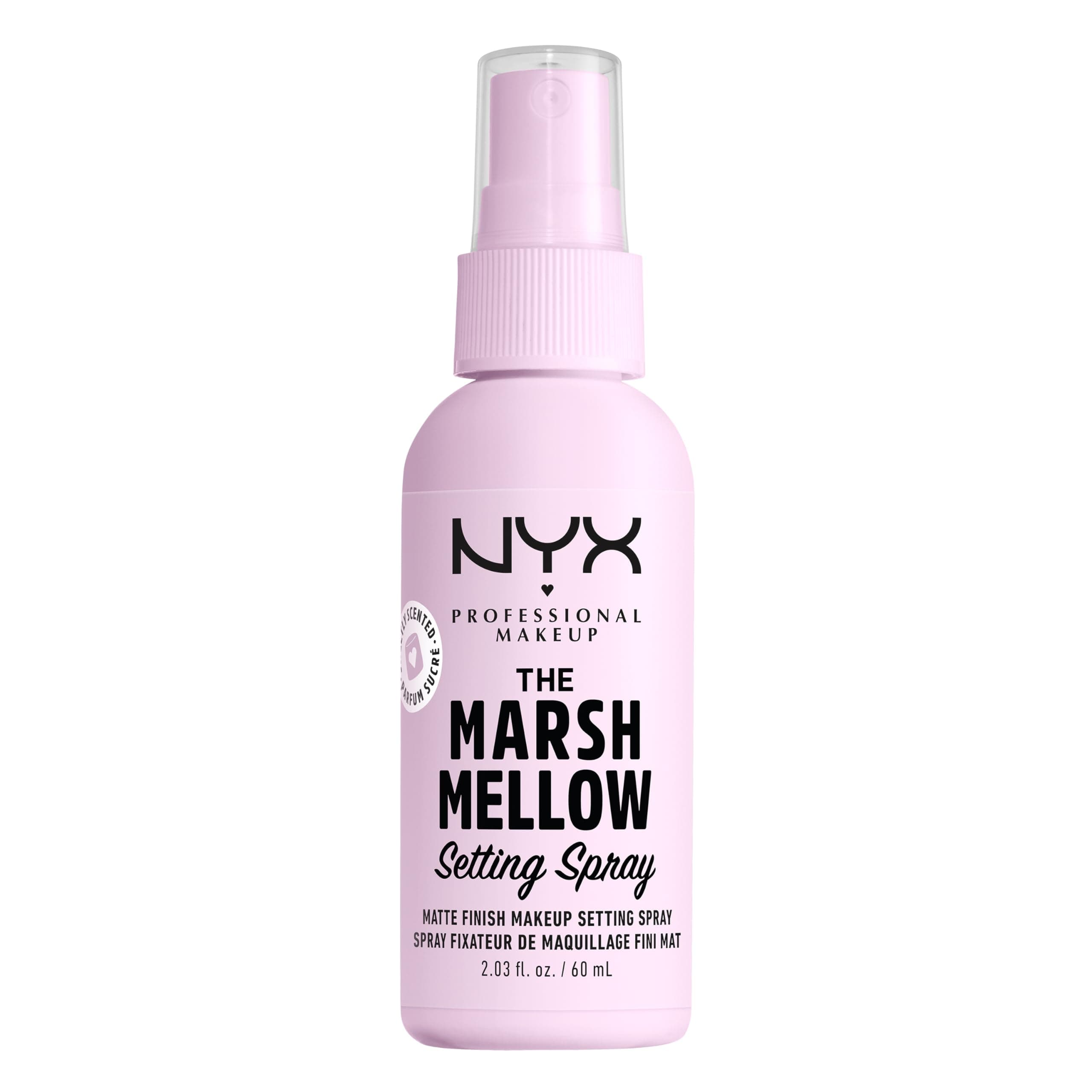 Setting Spray, Marshmellow Matte Setting Spray, Up to 16 Hour Wear, Smudge-Resistant, Transfer-Resistant, Mattifying and Smoothing, 60ml