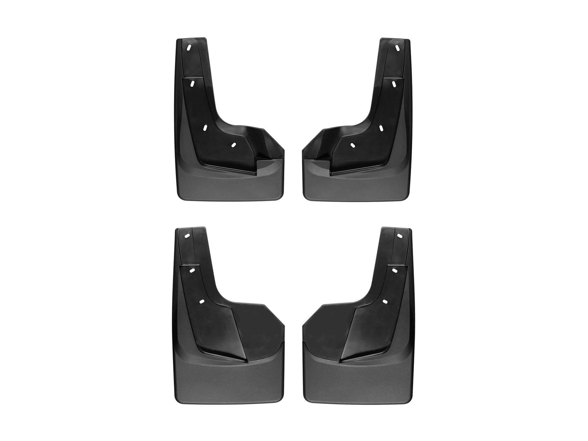 WeatherTech Custom No Drill Splash Guard MudFlaps for RAM Ram 1500, Ram Truck 1500, Front & Rear Set (110093-120093), Black