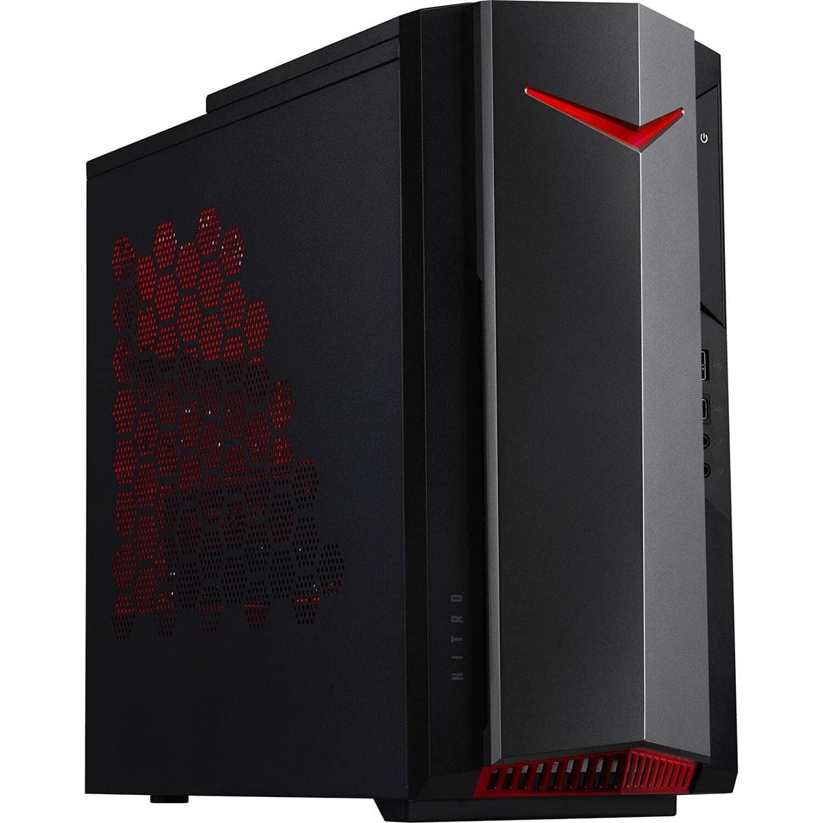 Nitro 50 Gaming Desktop, 10th Gen Intel Core i5-10400F 6-Core Processor, GeForce GTX 1650, 8GB DDR4, 512GB NVMe M.2 SSD, Intel WiFi 6, Keyboard and Mouse, N50-610-UR14