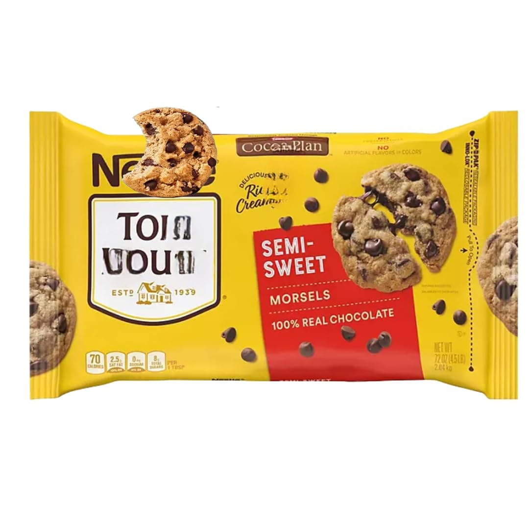 Semi-Sweet Chocolate Chips, 72 oz (1 pack)