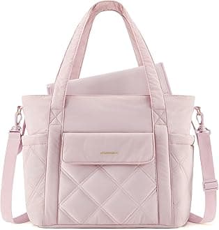 MOMMOREDiaper Bag Tote, Small Baby Bag with Insulated Pockets, Lightweight, with Stroller Straps, Gym Bag with Yoga Strap