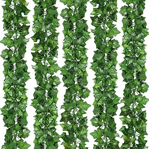 Artificial Hanging Grass Creeper (Green, 5 Pieces)