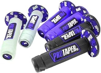 FEIFEIFEIMotorbike Grips Handle Grip Pro taper Motorcycle Protaper Dirt Pit Bike Motocross 7/8" Handlebar Rubber Gel Hand Grips Brake Hands Motorcycle Grips(Black and green)