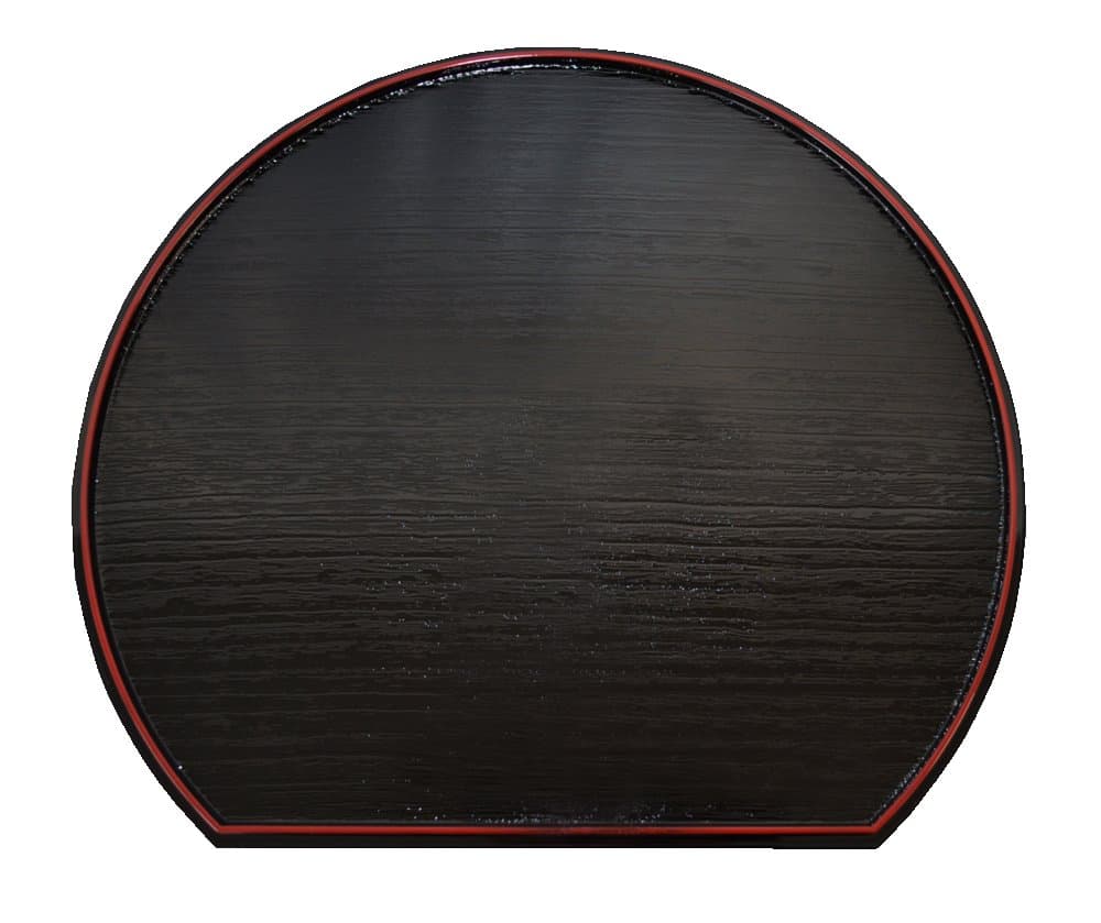 Hana light Both sides can use Japanese-style double-sided Zen half-moon type tray 36~32cm