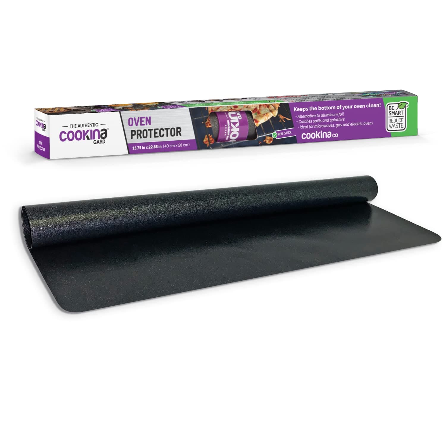 Gard Reusable Non-Stick Oven Liner, Flat, Graphite With Sparkles
