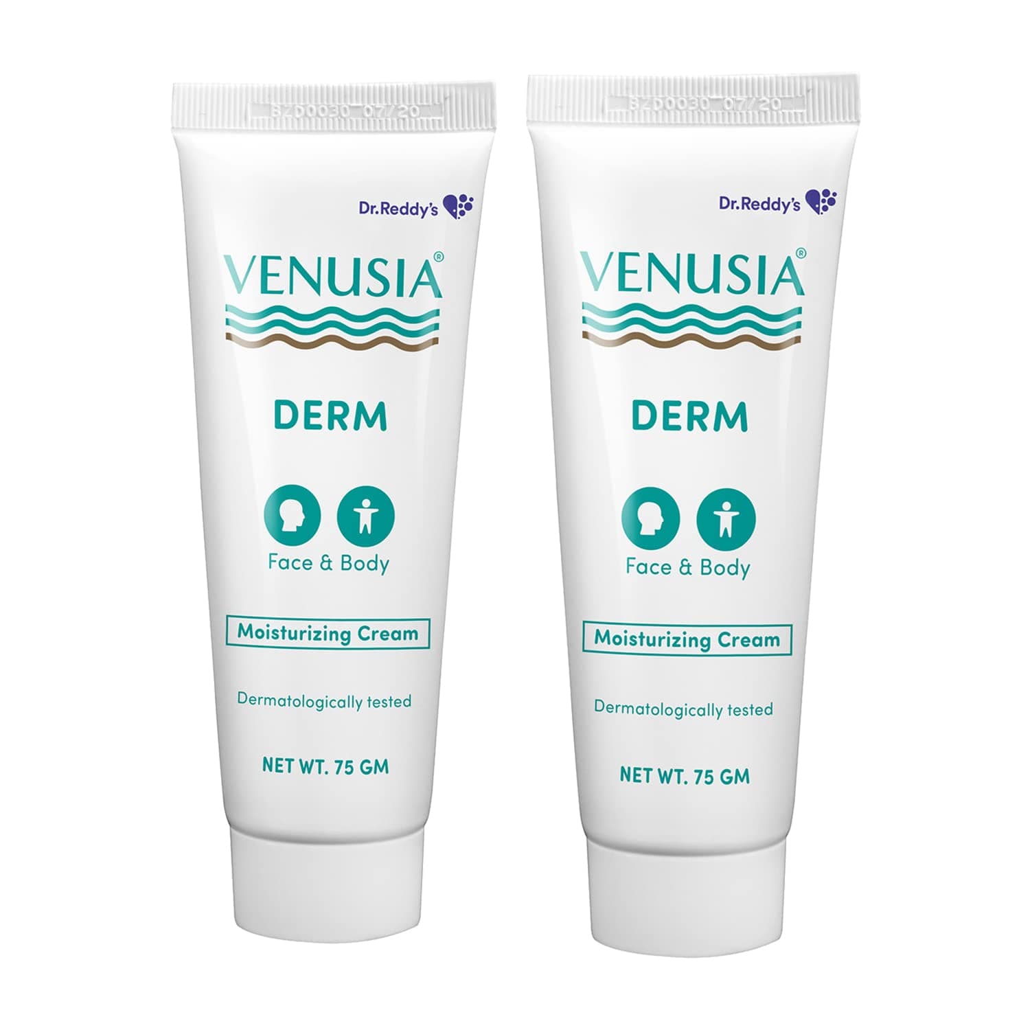 VENUSIA Dr. Reddy'S Derm Moisturizing Cream | 24-Hour Intense Hydration | Skin Barrier Repair | For Dry To Very Dry Skin | 4 Natural Butters | Hypoallergenic | 75G Pack Of 2