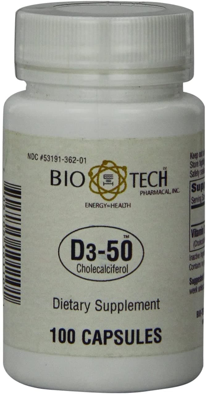 Bio-Tech Pharmacal Vitamin D-350, 100 Caps (Pack of 1)