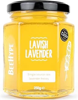 Lavish Lavender - 100% Pure Raw Honey with Natural Enzymes, Vitamins, Minerals and Antioxidants - 250g