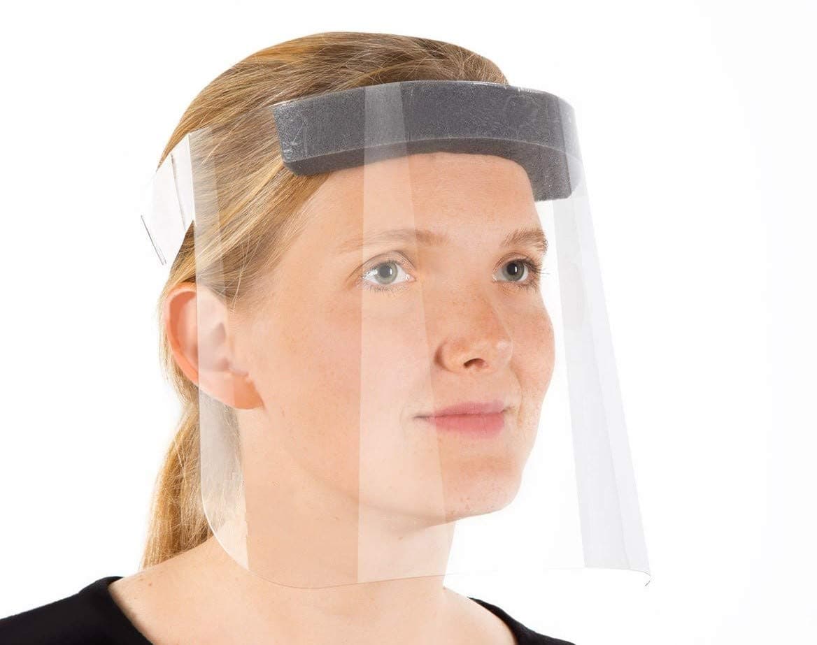 R20 Protective Face Shields with Clear Vision, Comfort Sponge For Eye Protection. (10 Pack)