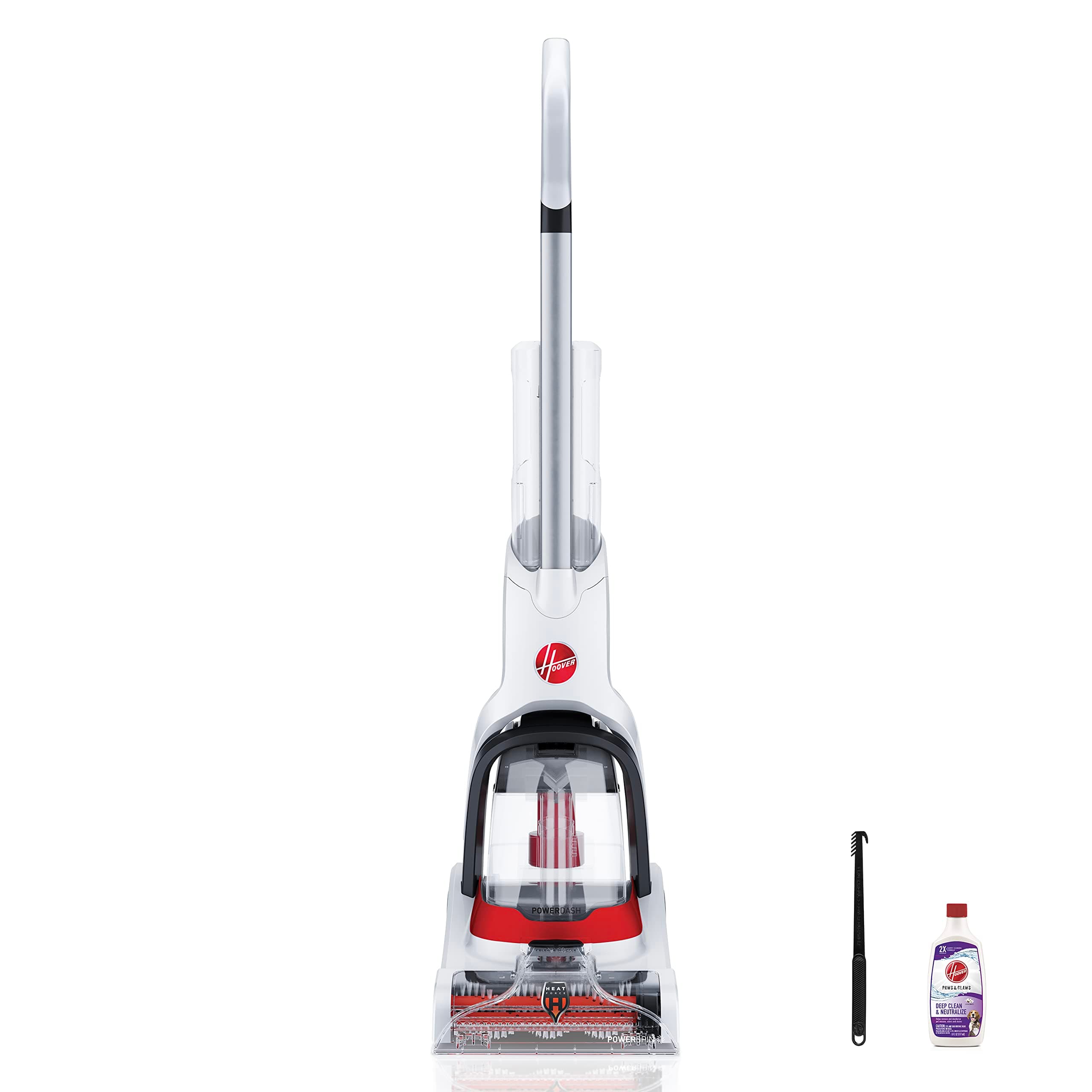 Hoover PowerDash-Compact Cleaner Carpet Washer, Plastic, White and Red