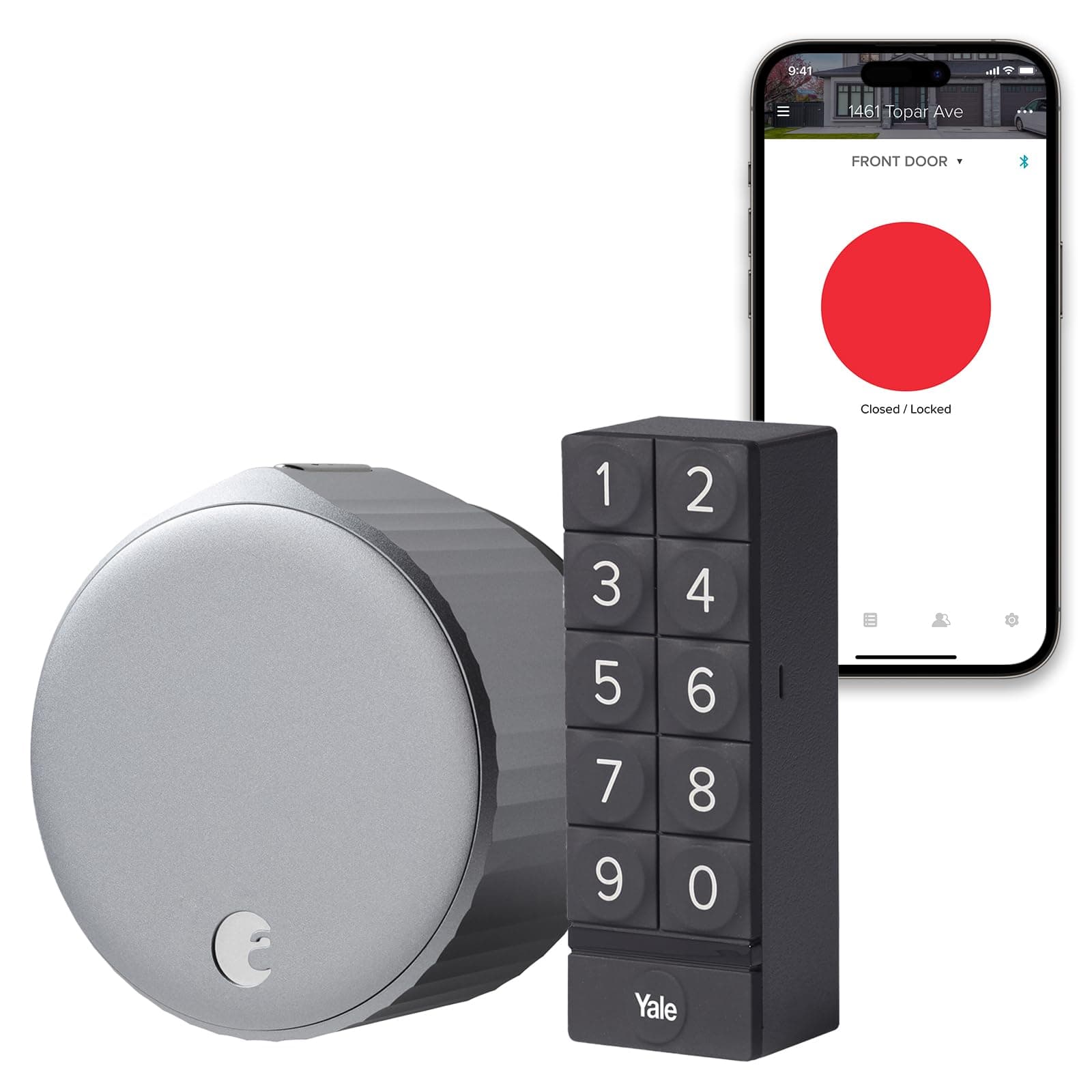 Wi-Fi Smart Lock + Smart Keypad, Silver - Add key-free access to your - Great for guests and vacation rentals