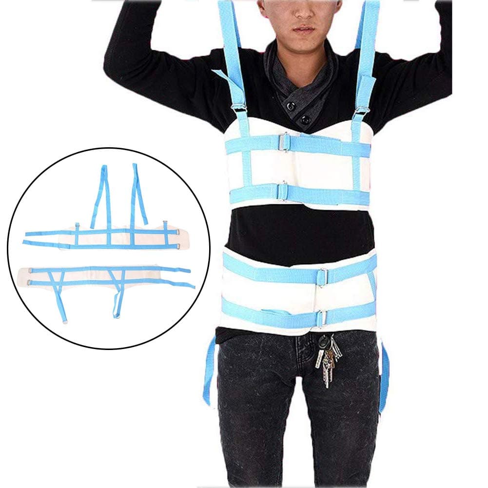 Lumbar Traction, Spinal Decompression Devices Therapy Machine, Pelvic Pull-Down Strap,Used for Waist Injury, Lumbar Disc Herniation,S