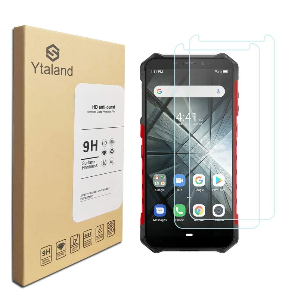[2 Pack] Ytaland for Ulefone Armor X5 Screen Protector, [ Anti-Fingerprints ] [Bubble-Free] [9H Hardness] Tempered Glass film Screen Protector for Ulefone Armor X5
