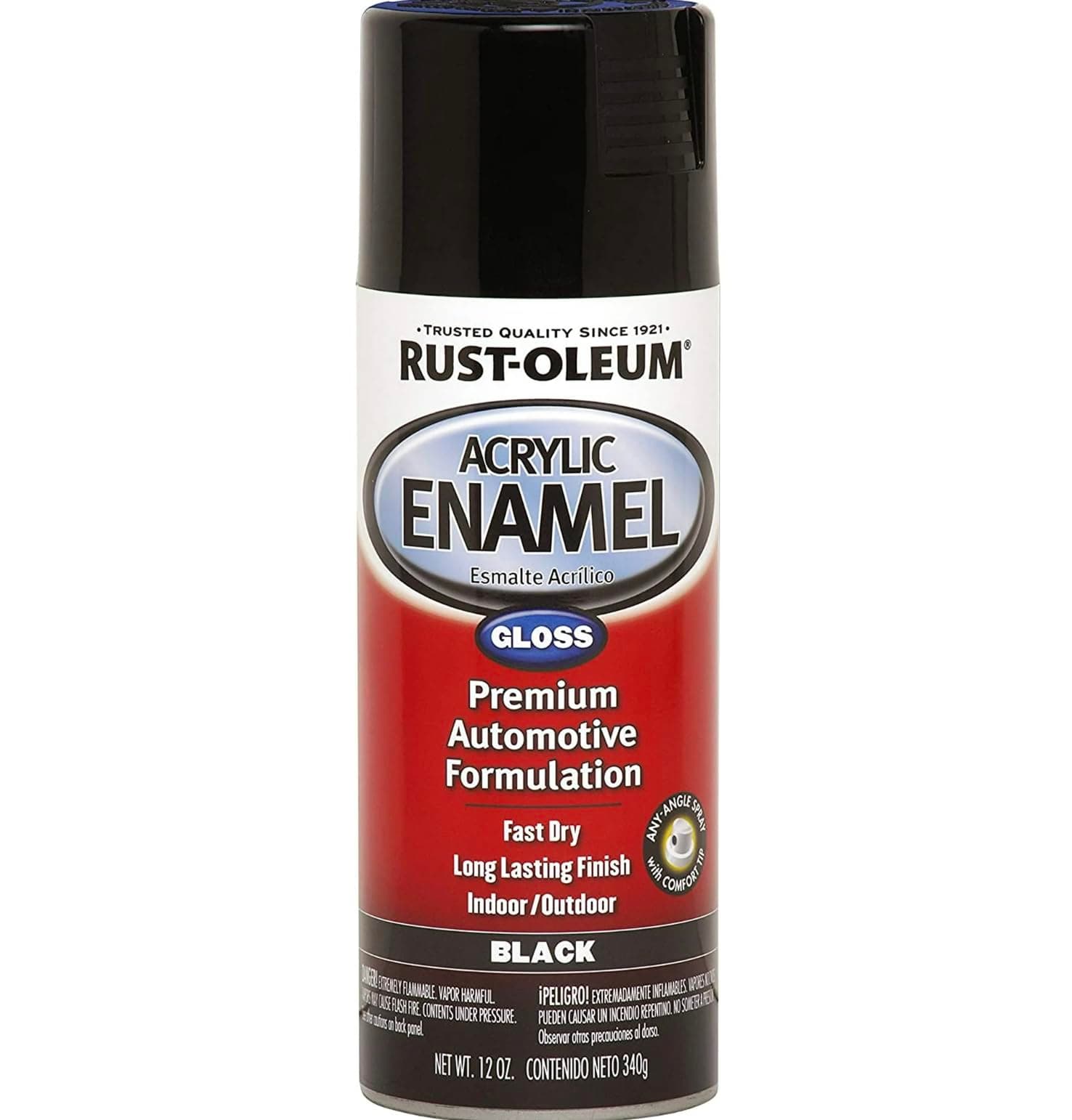 Rust-Oleum 248643 Multipurpose Acrylic Enamel Spray Paint (Gloss Black)
