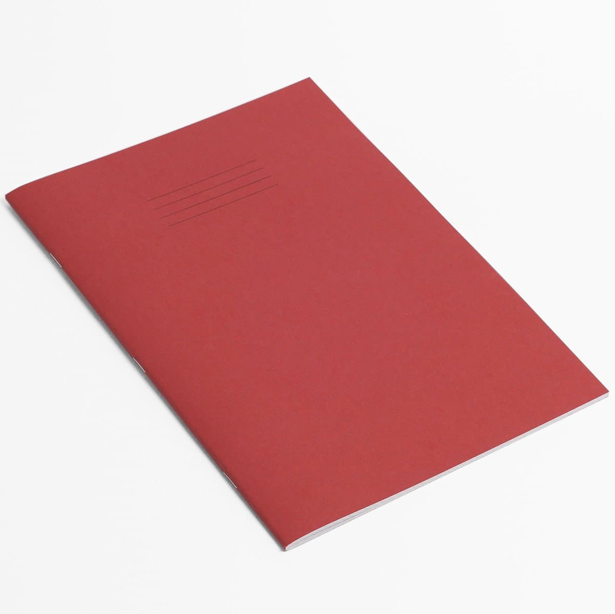 Rhino Stationery Exercise Book | A4 | 80 Page | 5mm Squared Exercise Book | Red | Learning Resources | School Books | Pack of 1