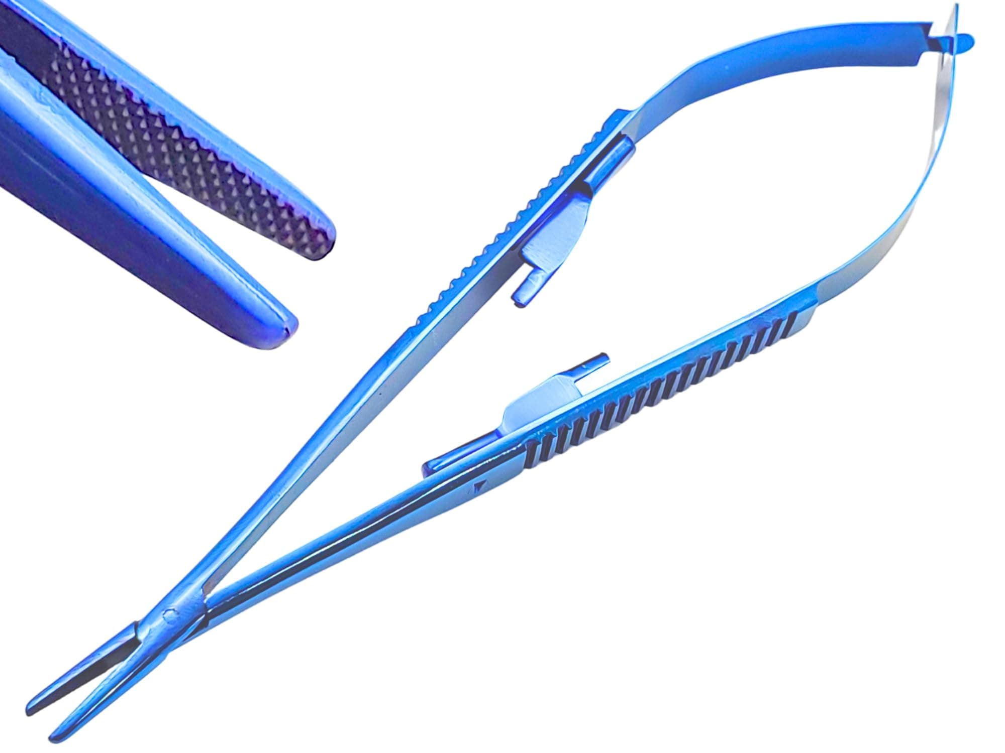 ARTMAN INSTRUMENTS Castroviejo Micro Precise Needle Suture Holder – 5.5" Straight Tip, Tungsten Carbide Inserts, Durable Smooth Lock Spring Action, Autoclavable, Rust-Resistant (Straight Tip)