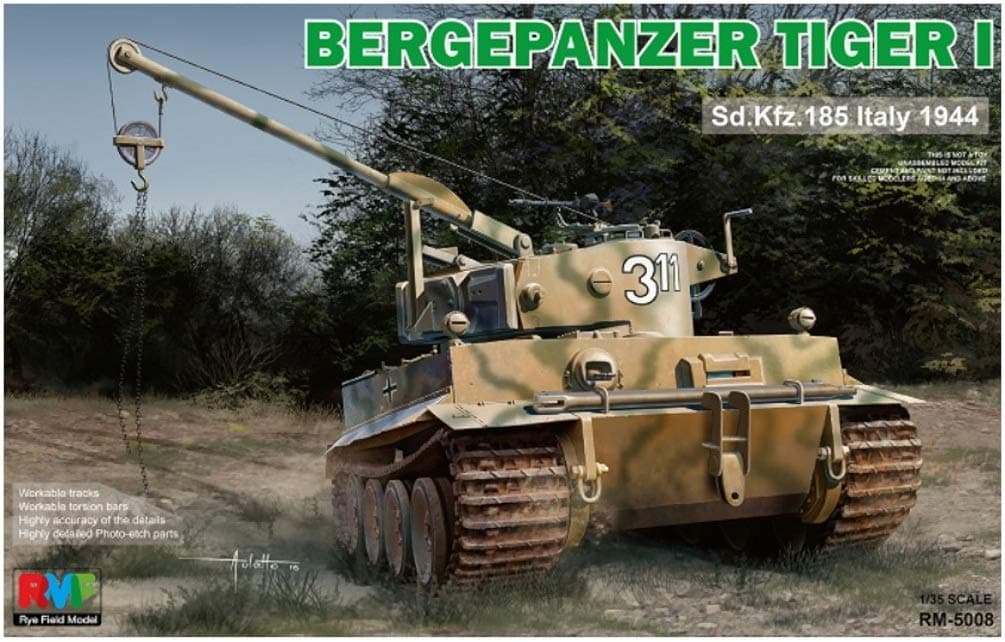 Rye field Original Model 5008 Model Kit Mountain Panzer Tiger I Sd. Kfz. 185 Italy 194