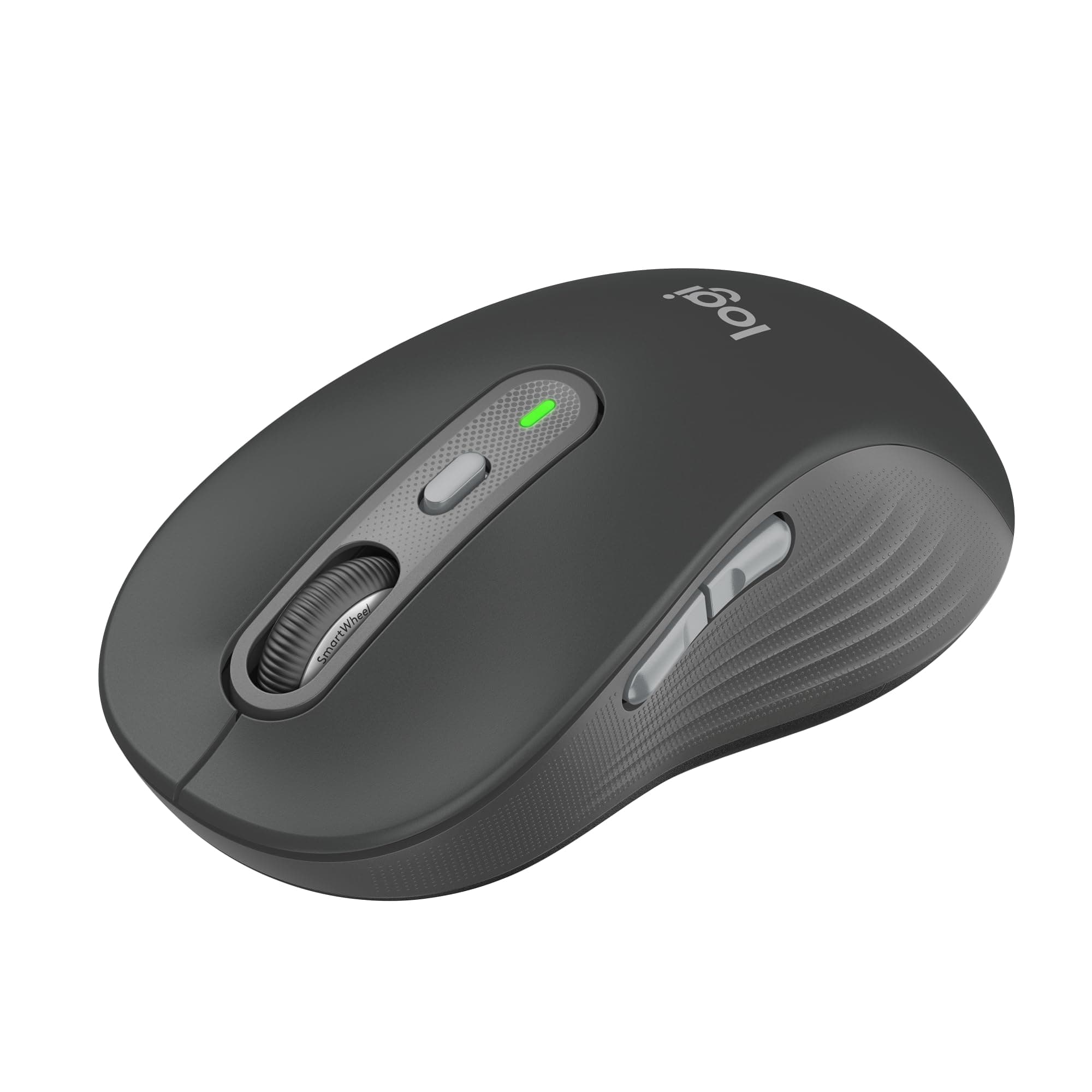 - Logitech Signature Plus M750 L Wireless Mouse - for Large Hands, SmartWheel, Bluetooth, Multi Device, 24-Month Battery, Silent Clicks, Customizable Side Buttons, Contoured Shape - Graphite
