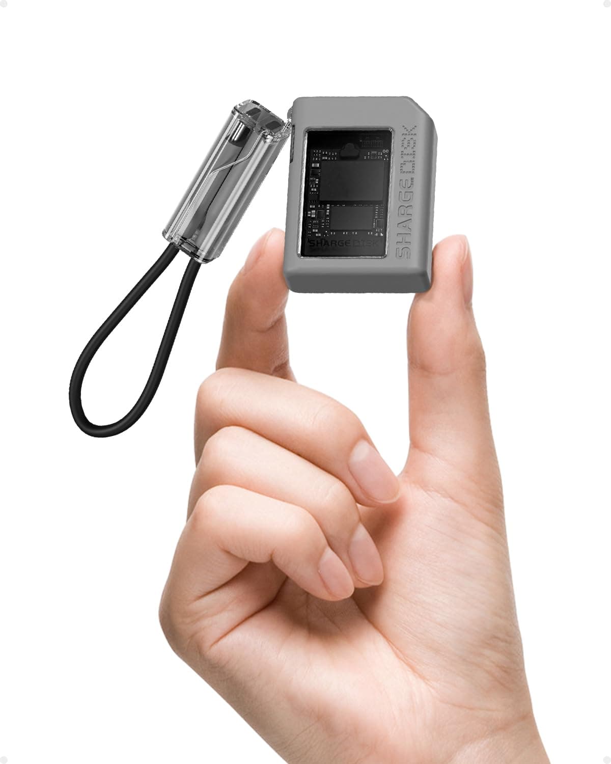 Disk M.2 NVMe SSD Enclosure with Active Cooling System, Small External SSD Case,10Gbps USB C 3.2 Gen2, 2TB Enclosure NVMe Reader Supports M Key for PS5, SteamDeck, Camera