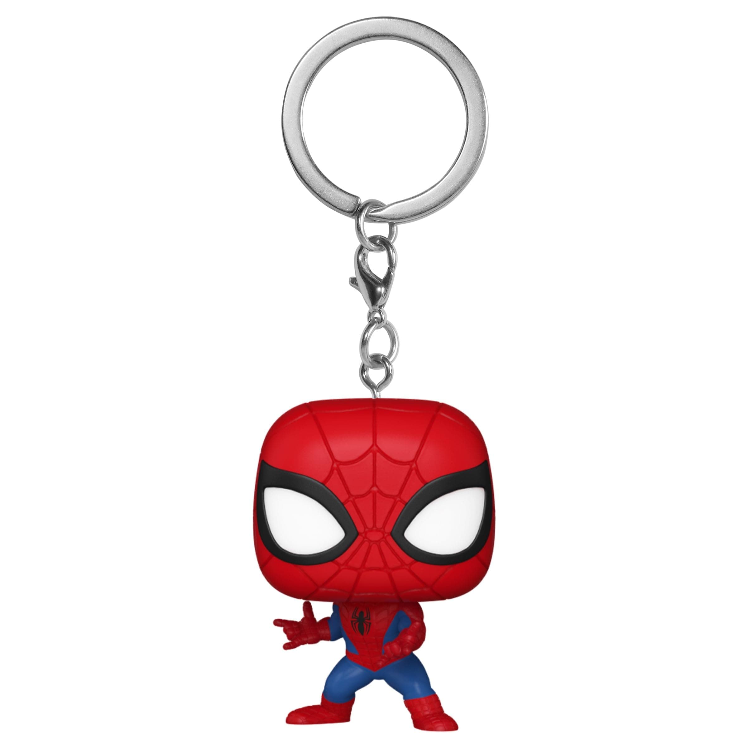 Funko POP! Keychain: Marvel - New Classics - Spider-Man Novelty Keyring - Collectable Mini Figure - Stocking Filler - Gift Idea - Official Merchandise - Backpack Decor
