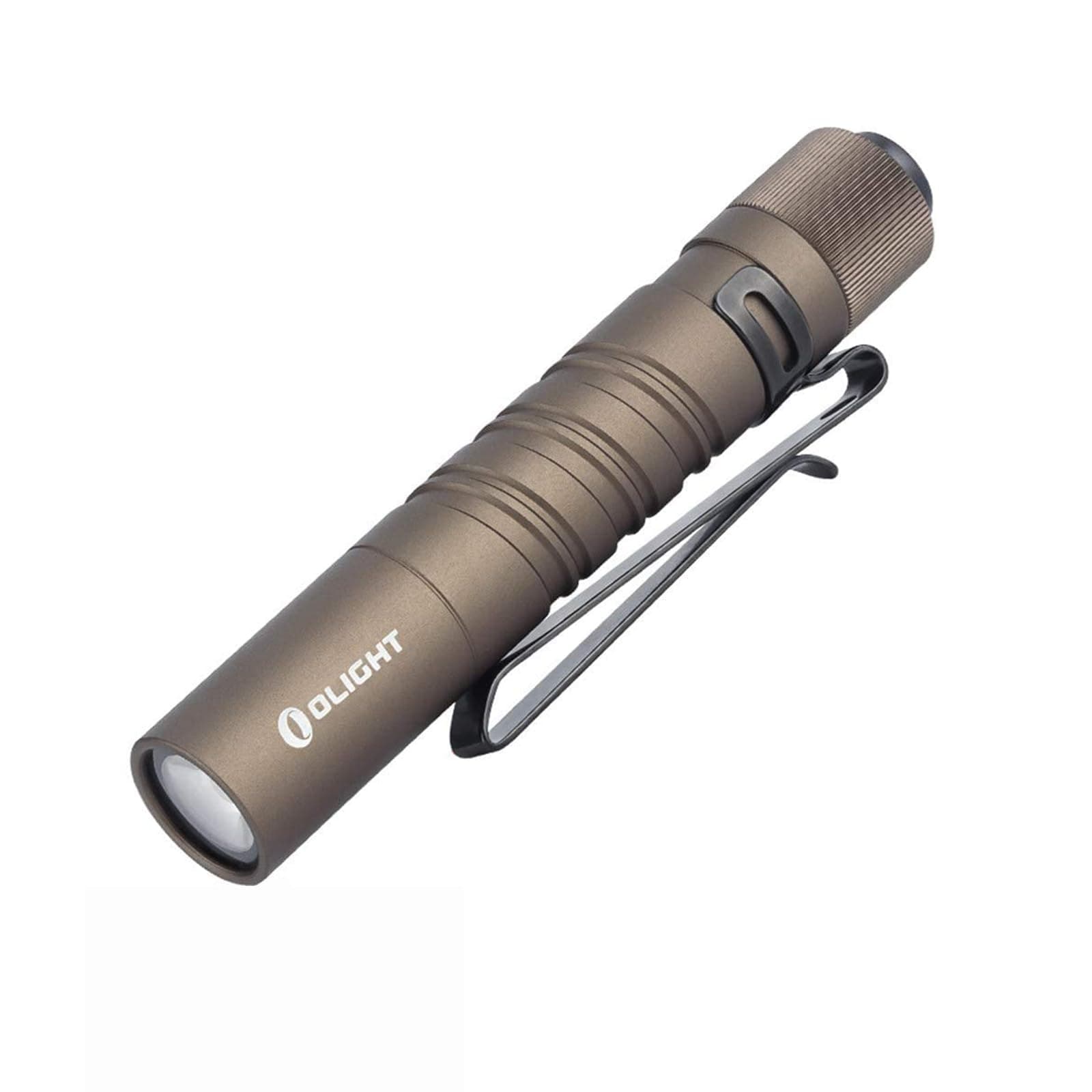 Olight I3T EOS Desert Tan Pen Light Torch Dual-Output Slim EDC Pocket Carry 180 Lumens Flashlight with AAA Battery for Camping,Hiking,Household
