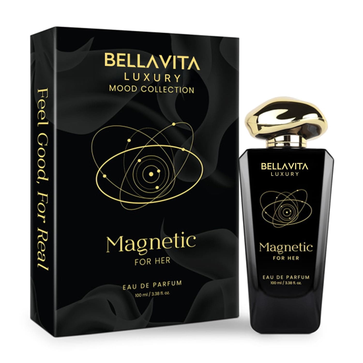 Luxury Magnetic for her Eau de Parfum | 100 ml (3.4 fl.oz.) | Perfume for Women | Floral-Gourmand, Cassis, Rose, and Caramel Notes | Long Lasting Women's Fragrance