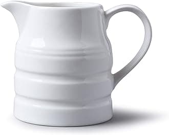 WM Bartleet & Sons 1750 T36 Porcelain Traditional Churn Jug, 1 Pint-White