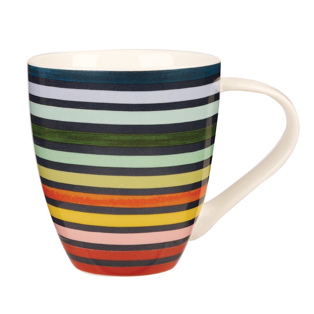 Collier Campbell Crush Mug FLORESTA Stripe, Ceramic, Multi-Colour, 29.7 x 22.6 x 13 cm