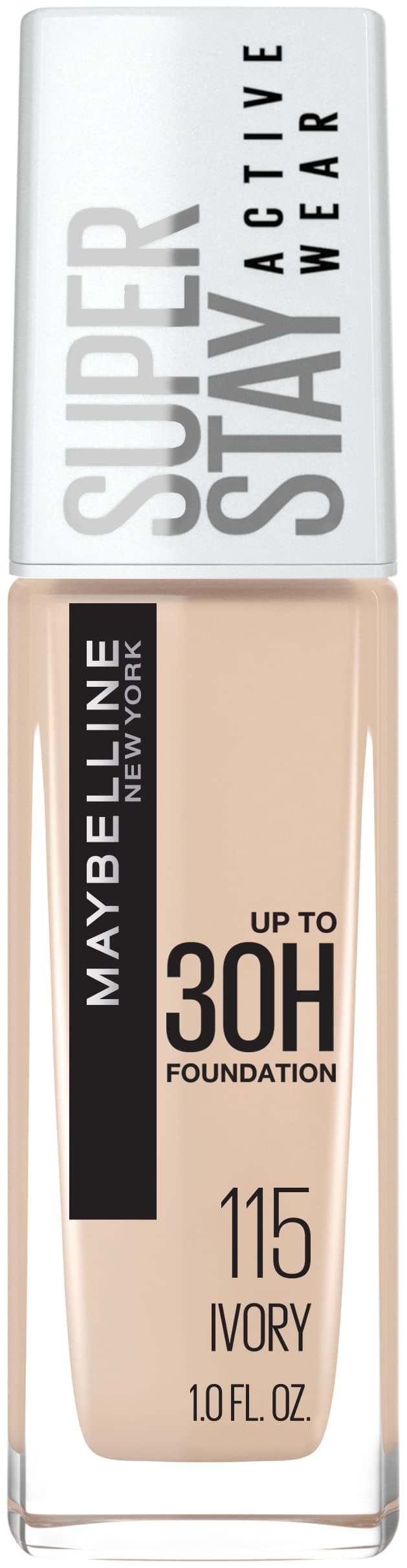 Super Stay Full Coverage Liquid Foundation Active Wear Makeup, Up to 30Hr Wear, Transfer, Sweat & Water Resistant, Matte Finish, Ivory, 1 Count