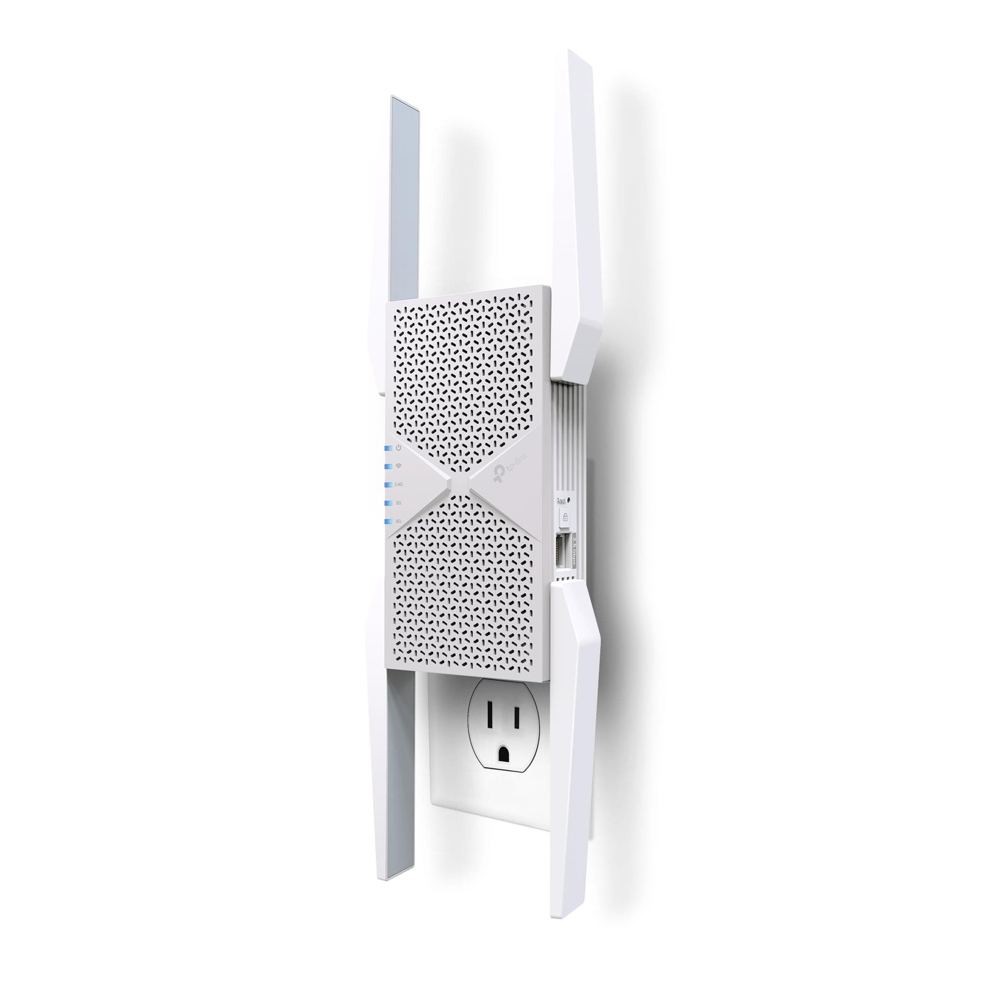 TP-Link BE10000 Wi-Fi 7 Range Extender RE653BE | 10 Gbps Tri-Band Wireless Repeater | 2.5 Gbps Ethernet Port | Internet Signal Booster for Home | Up to 2800 sq.ft, 128 Devices | 6 GHz, MLO, EasyMesh