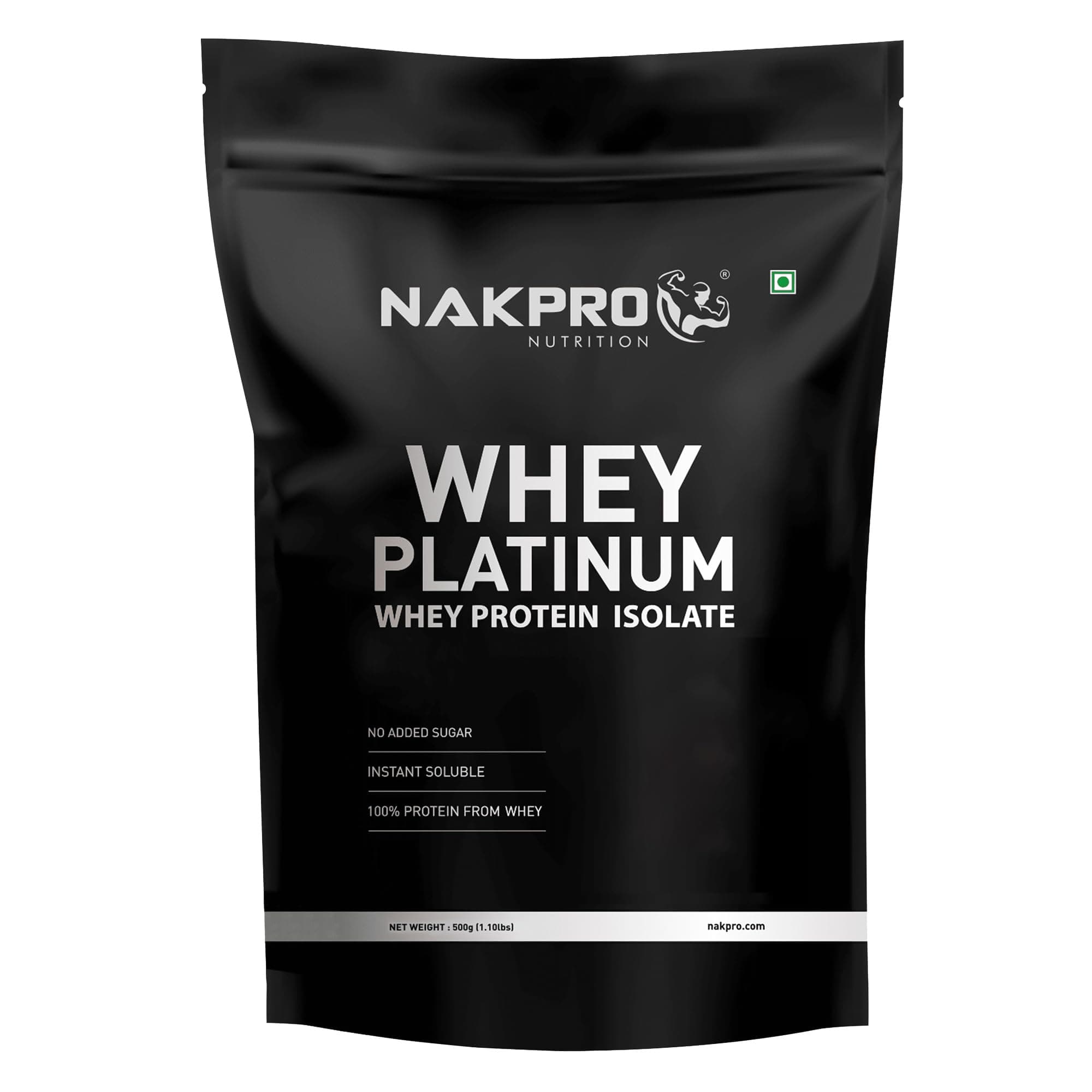 Platinum Whey Protein Isolate 500g Mango | 28g Protein, 6.4g BCAA | Trustified Certified 100% Authentic Supplement Powder & No Adulteration | Low Carbs, Fast Absorbing Whey Protein Powder