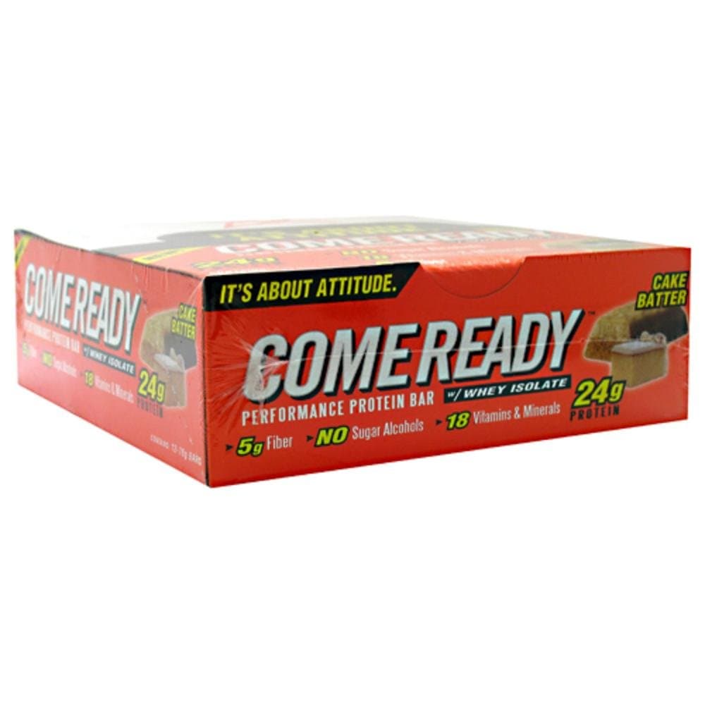 Come Ready Nutrition Come Ready Bars Cake Batter 12 per Box - 78g Bars