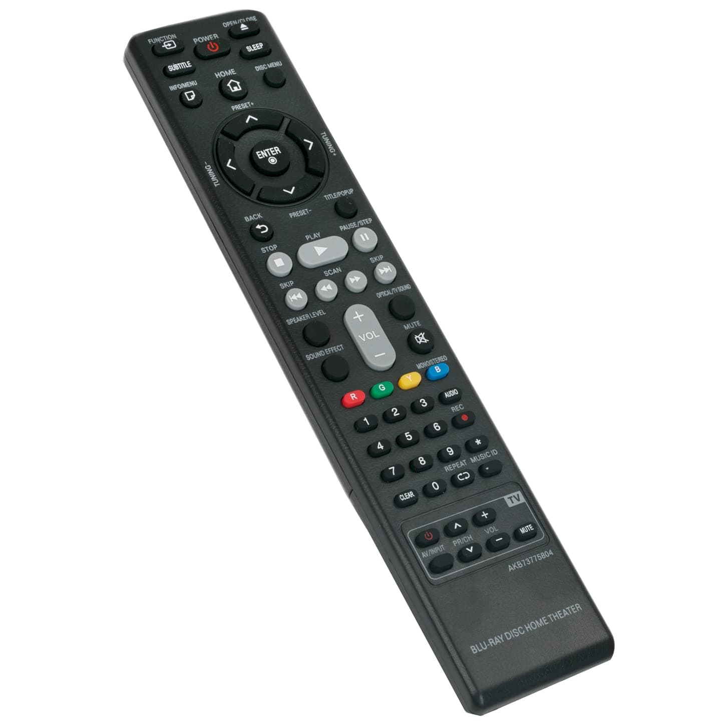 AKB73775804 Replace Remote Control fit for LG 3D Blu-ray Disc DVD Player Home Theater Cinema System BH4030S BH4430P BH4530T BH6230S BH6330H BH6430P BH6530T BH6730 BH6730P BH6730S BH6730T BH6830SW