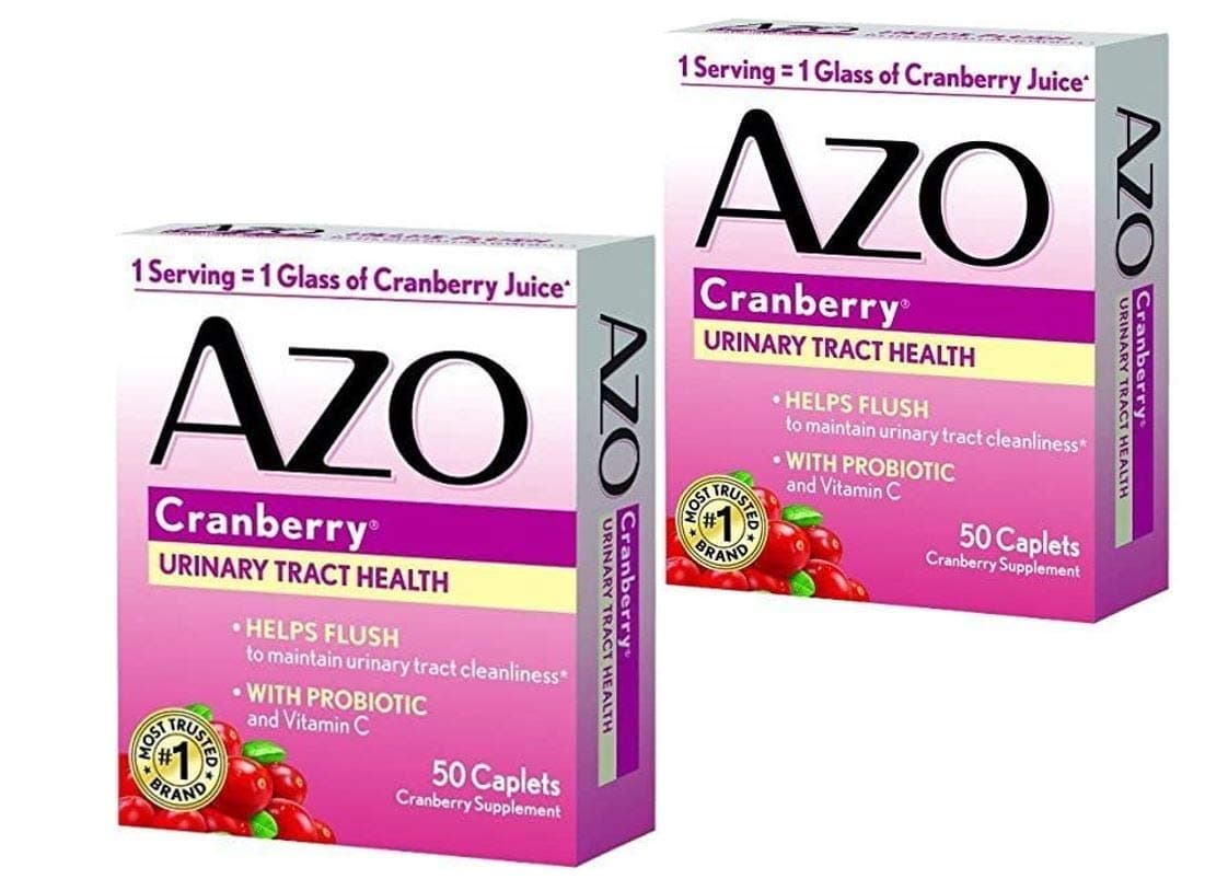AZOAll Natural Concentrated Cranberry Tablets, 2 Count