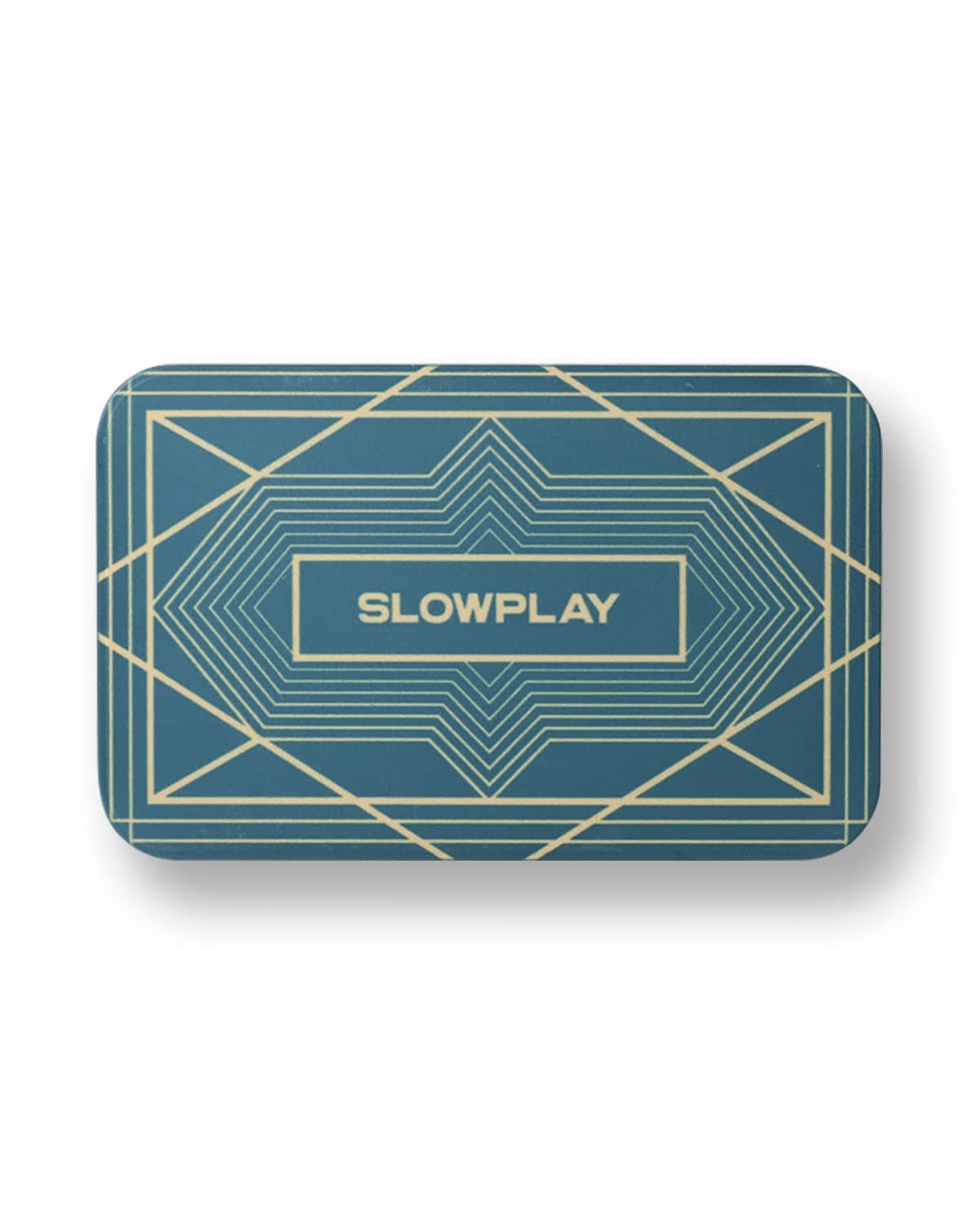 SLOWPLAY Rectangular Poker Chips Plaques in Green, Pack of 10 Pcs, European Style Professional Plaques Without Denomination, 34-Gram Ceramic Composite