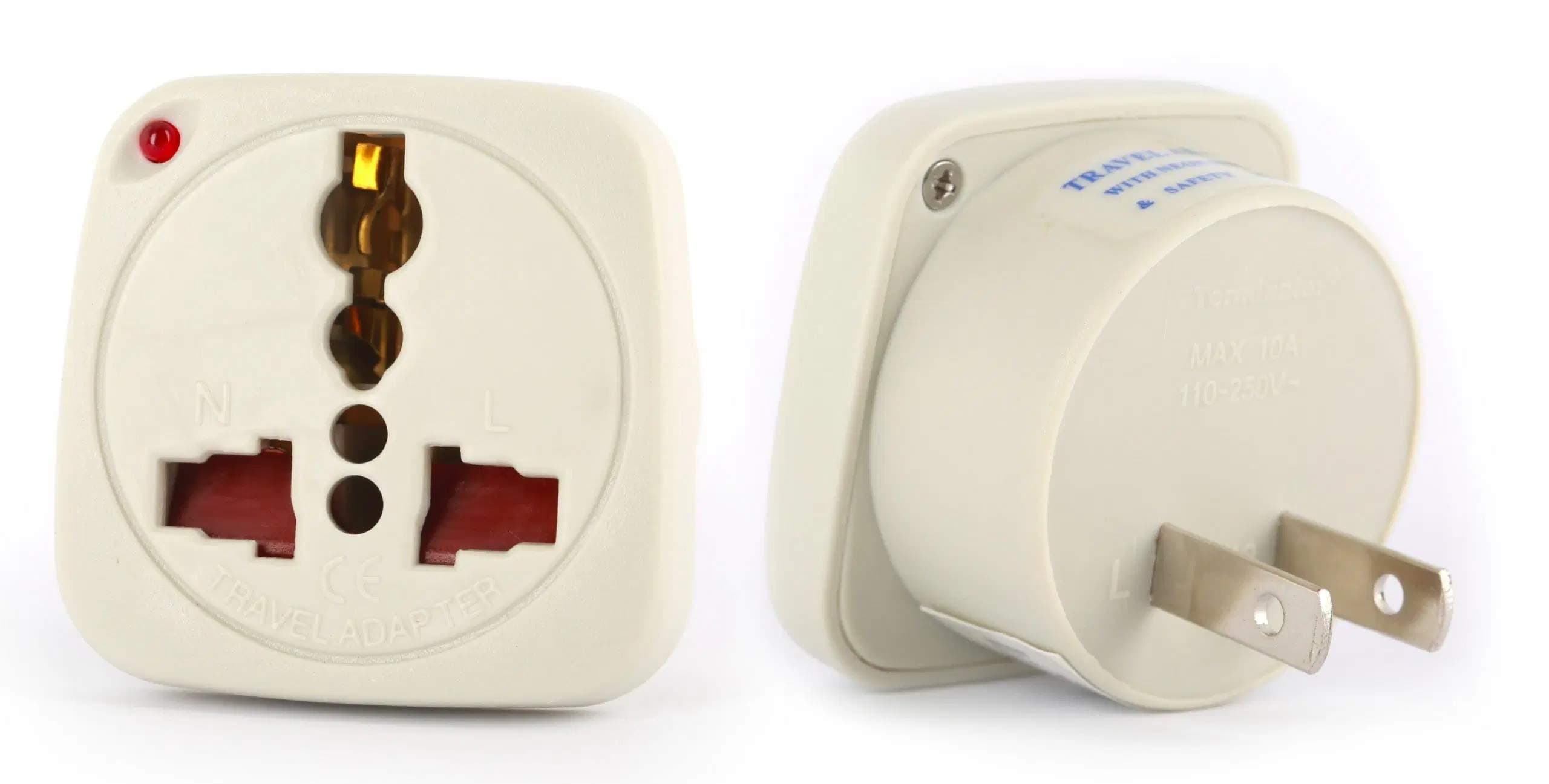 Multi Traveler Adapter With Shutter & Indicator (US to Universal)