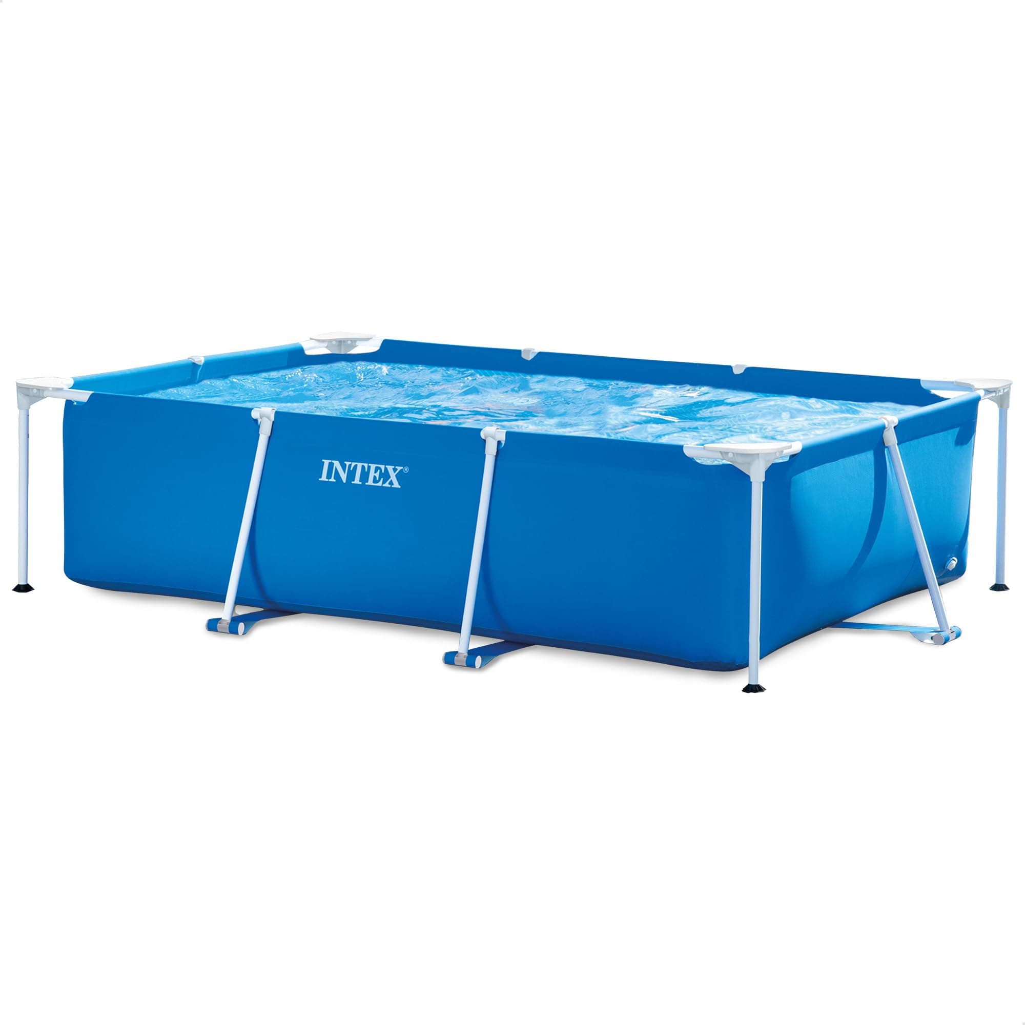 Rectangular Frame 8 ft 6 in x 5 ft 3 in x 25 in Above Ground Pool, Swimming Pool with Steel Frame, Pump Not Included