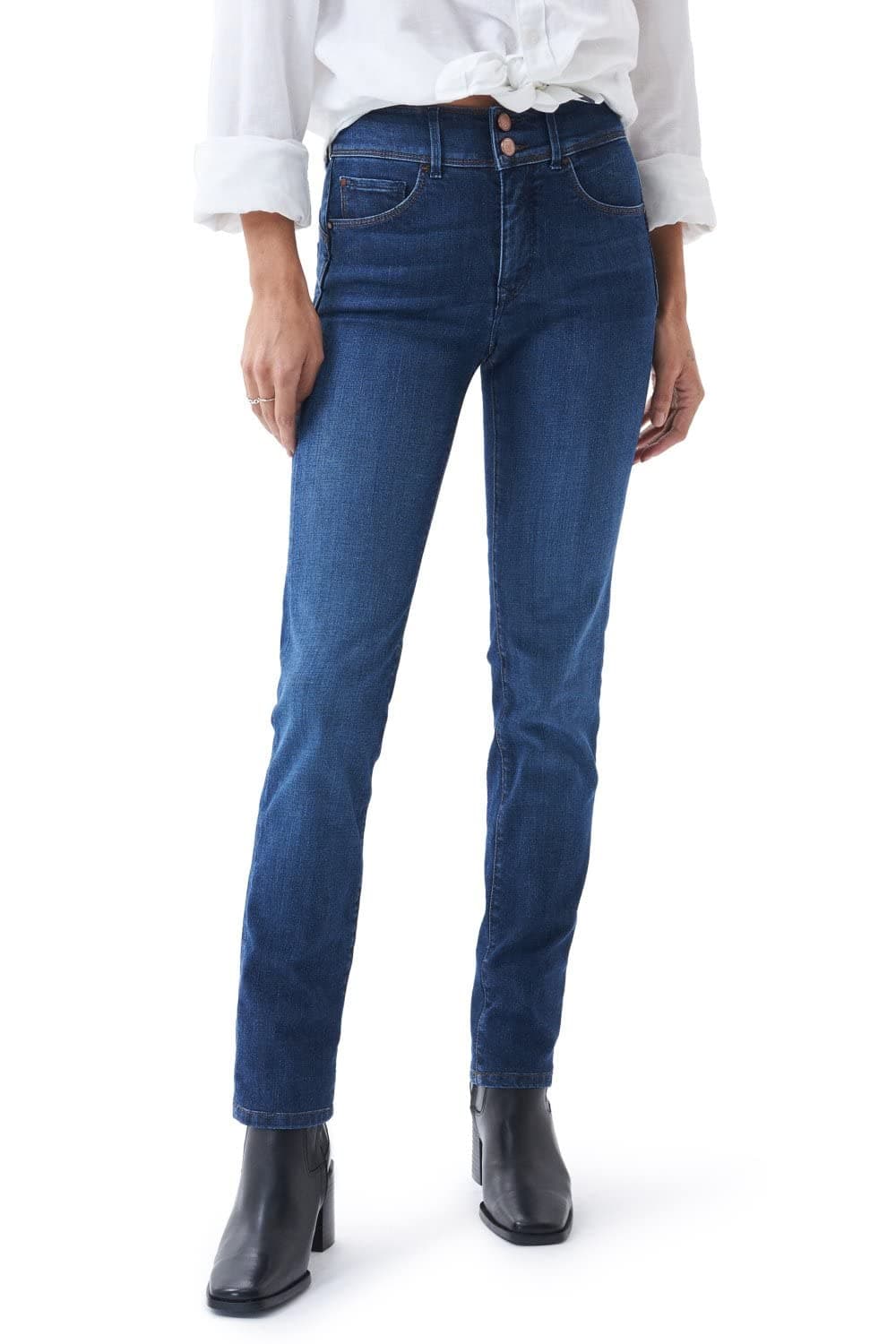 SalsaSecret Push in Slim Jeans with Rinsed Effect