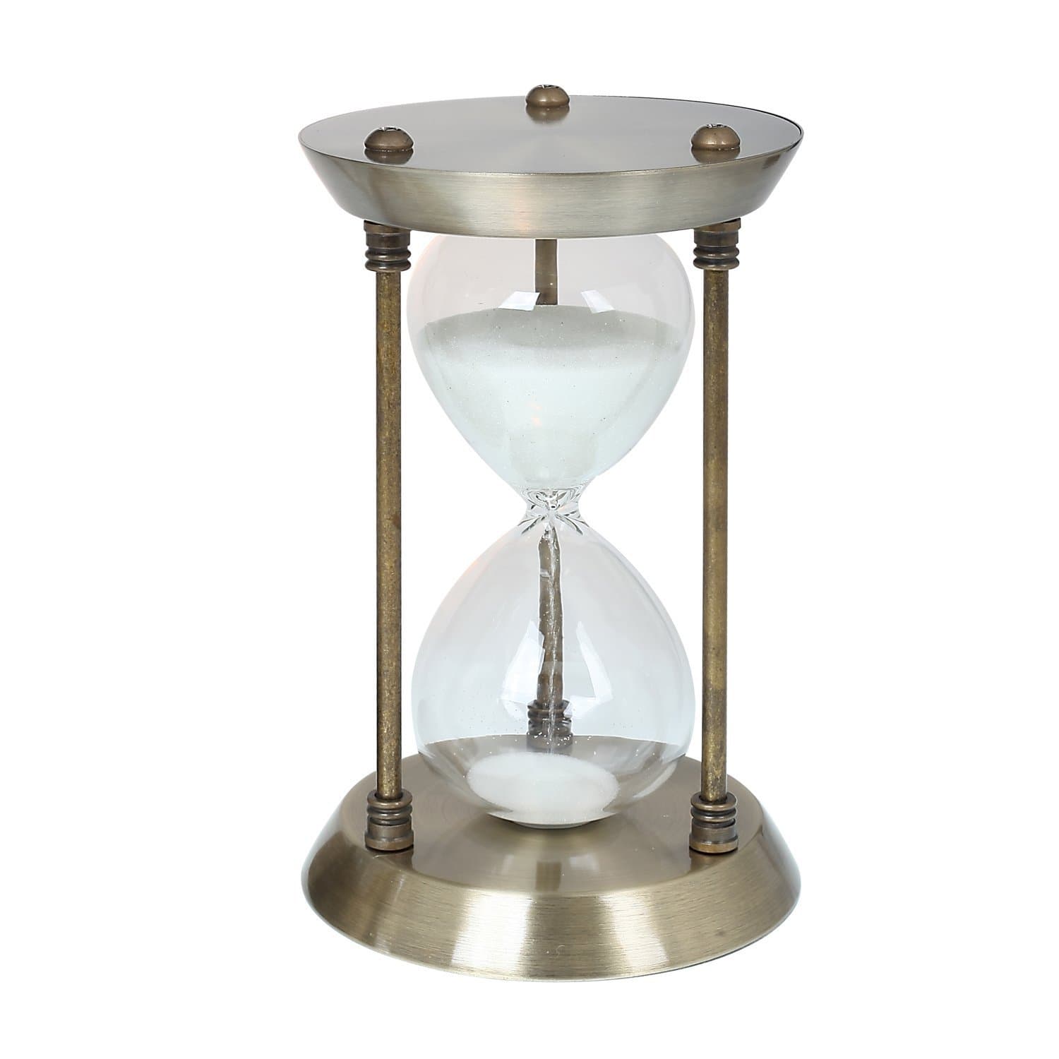 Hourglass Timer Sand Timer 15 Minutes Timer Metal Hourglass 7 Inch Sand Glass